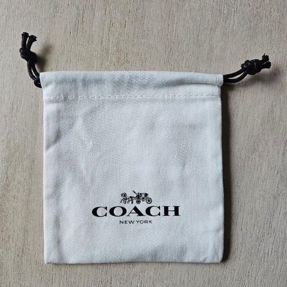 Cute Small Coach Drawstring Pouch New - Picture 2 of 5